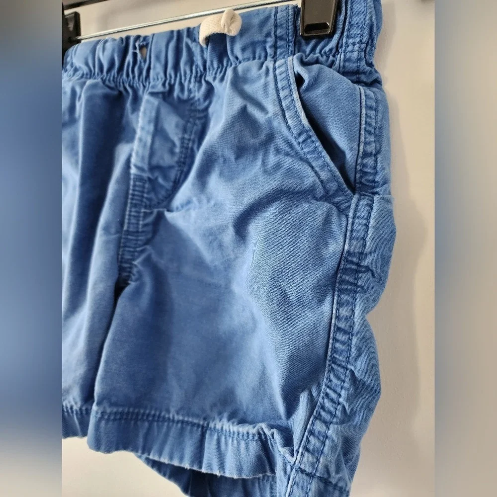 Kid's 2T Blue Shorts Elastic Waist Casual Summer‎ Cargo Playclothes Classic